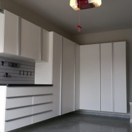 White Garage Cabinets